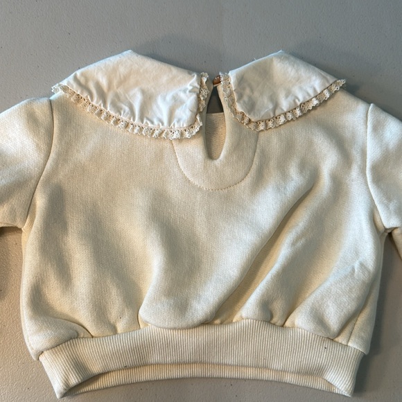 ZARA Baby girl ruffled collared sweatshirt - Picture 3 of 3